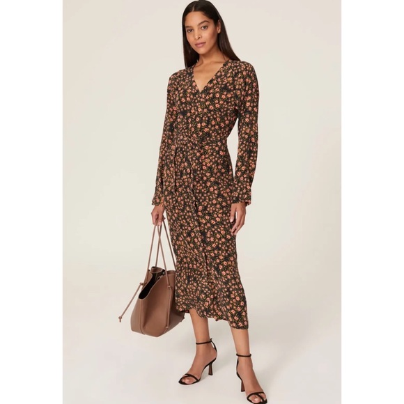 Equipment Silk Wrap Dress Guitain Floral - Picture 3 of 16